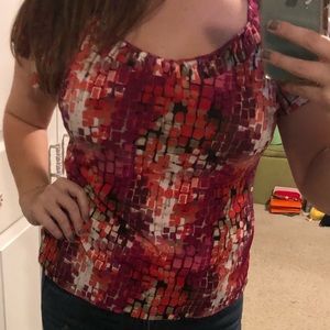 EAST 5th Large Petite patterned dress top
